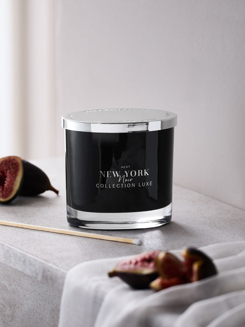 Noir Cassis & Coconut Collection Luxe New York 2 Wick 2 Wick Candle