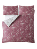 Laura Ashley reversible sateen duvet cover set in Purple Plum Pussy Willow, UK version