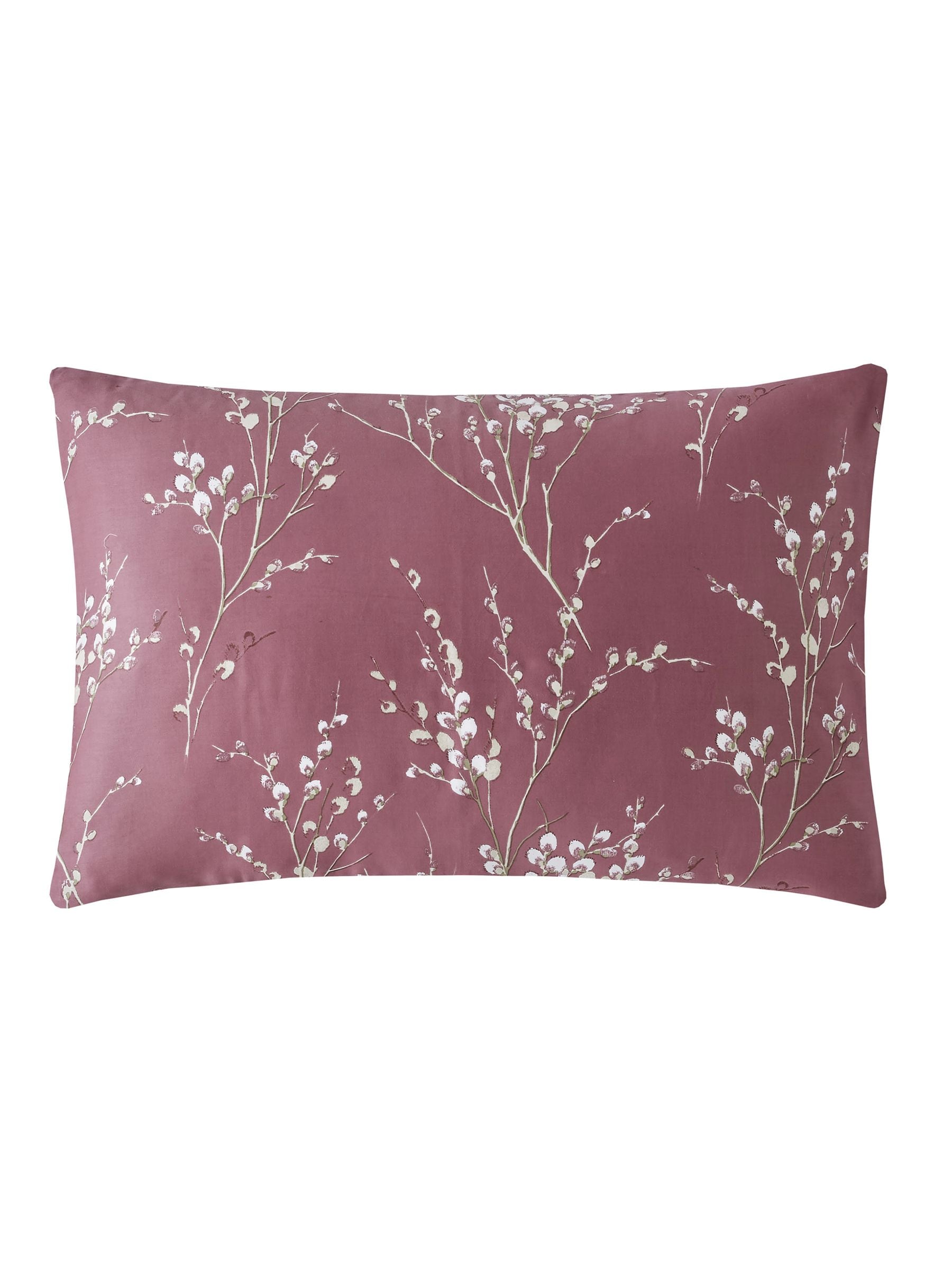 Laura Ashley reversible sateen duvet cover set in Purple Plum Pussy Willow, UK version