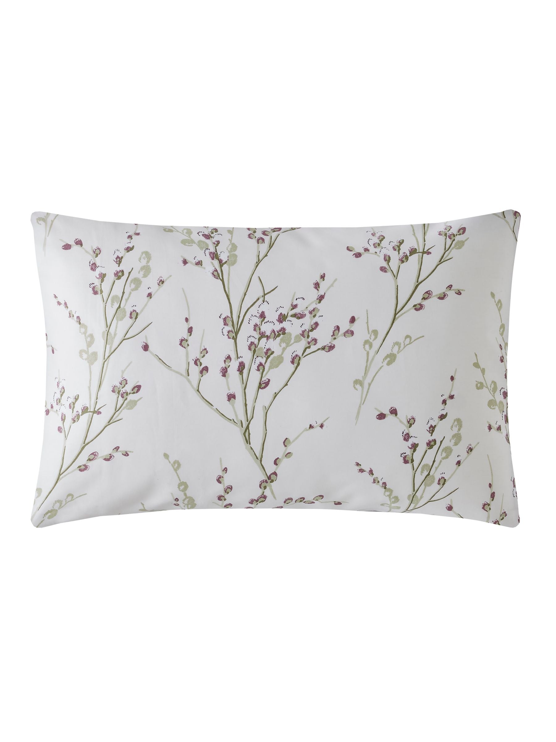 Laura Ashley reversible sateen duvet cover set in Purple Plum Pussy Willow, UK version