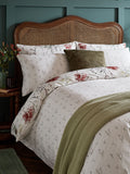 Laura Ashley Pallington Bloom duvet cover set in Red Ruby cotton sateen, UK version