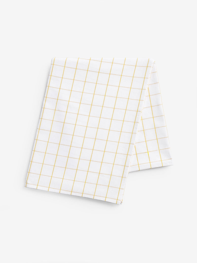 Nina Campbell ochre yellow table cloth, imported from the UK