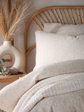 Vantona Stone Muslin Duvet Cover Set (British brand)