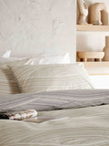 Vantona Grey/Natural Dunes Duvet Cover Set (British brand)