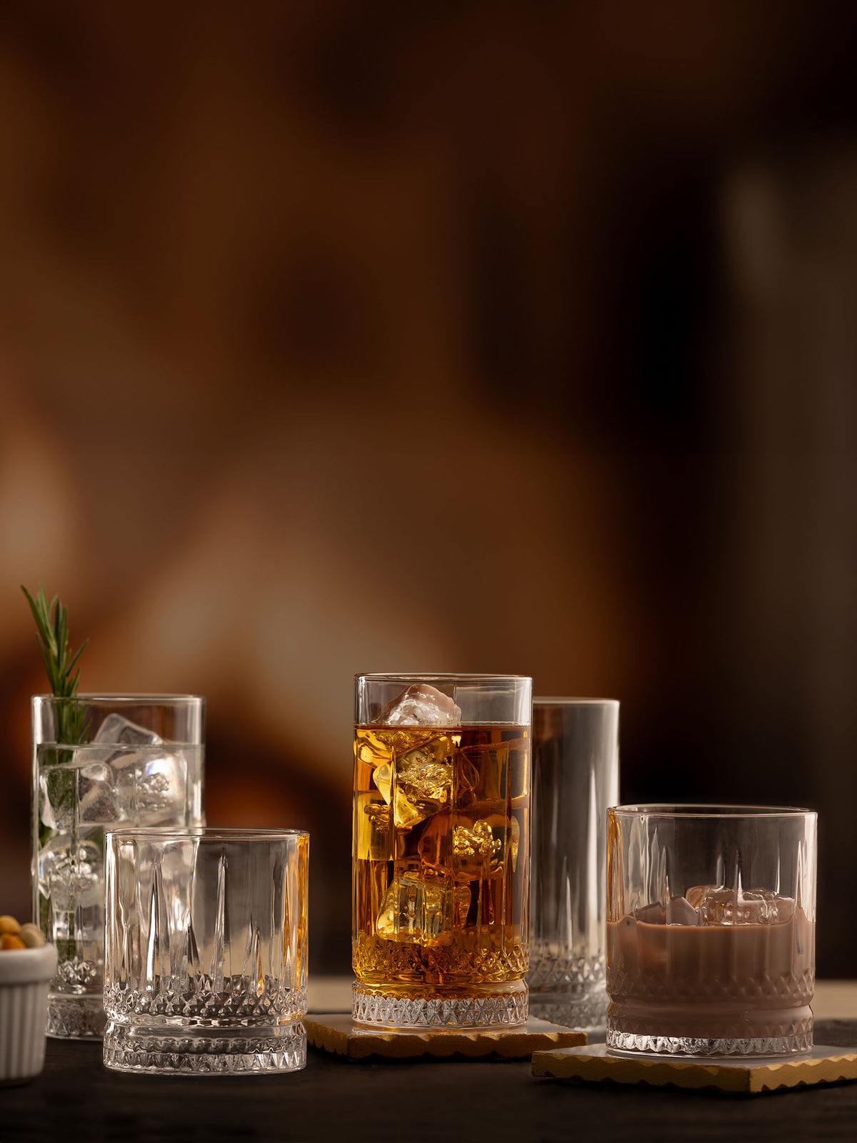 Ravenhead Winchester highball and mixer glasses set, imported from the UK