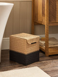 Natural Bronx Woven Lid Bin
