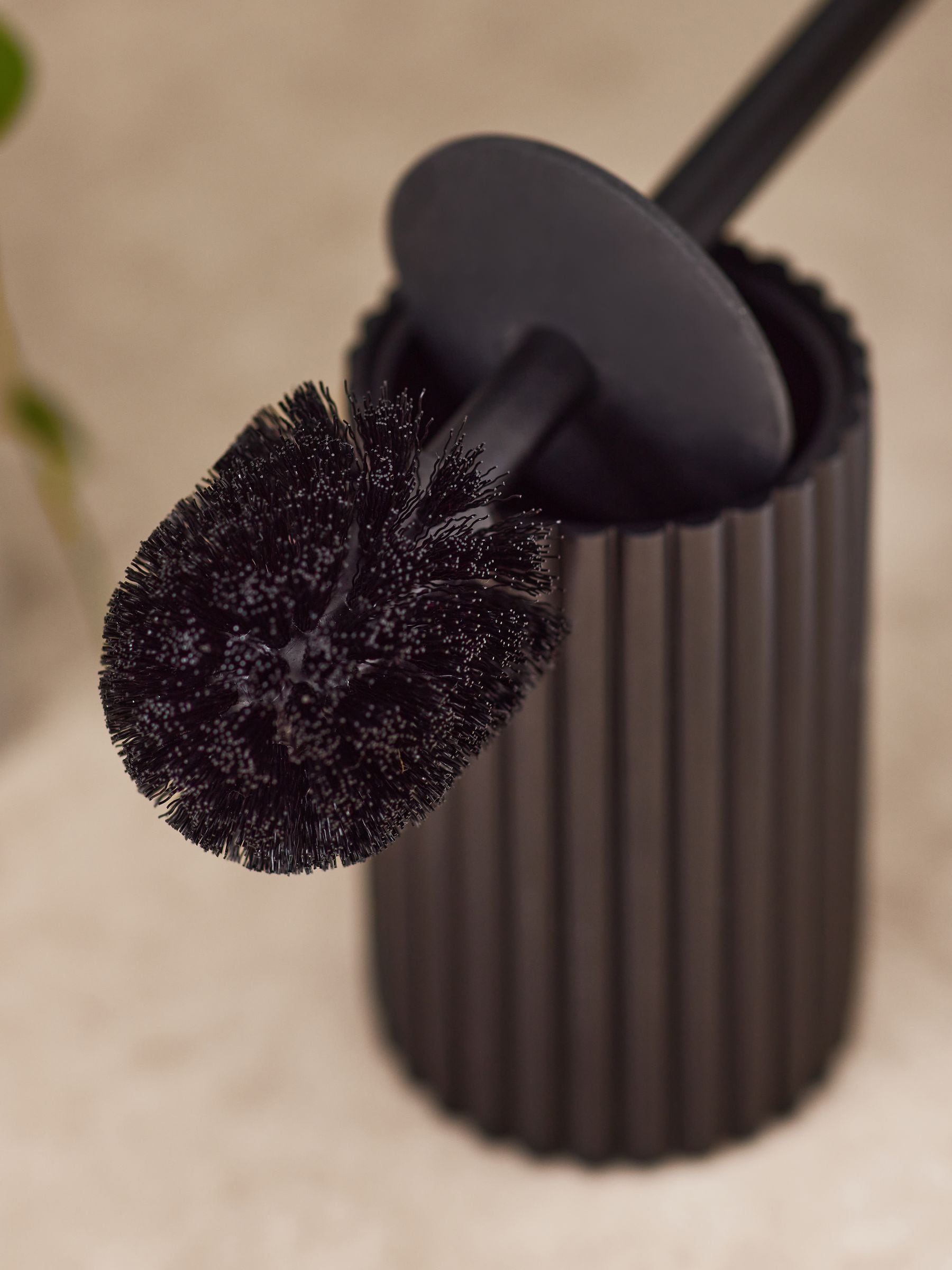 Black Rib Toilet Brush - British product