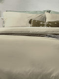 Yard Natural Mallow Bow Tie duvet cover and pillowcase set (British brand)