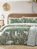 Evergreen Buckthorn reversible woodland duvet cover set - British product