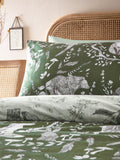 Evergreen Buckthorn reversible woodland duvet cover set - British product
