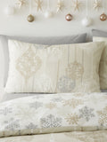 Natural Baubles Christmas Duvet Cover Set - British product