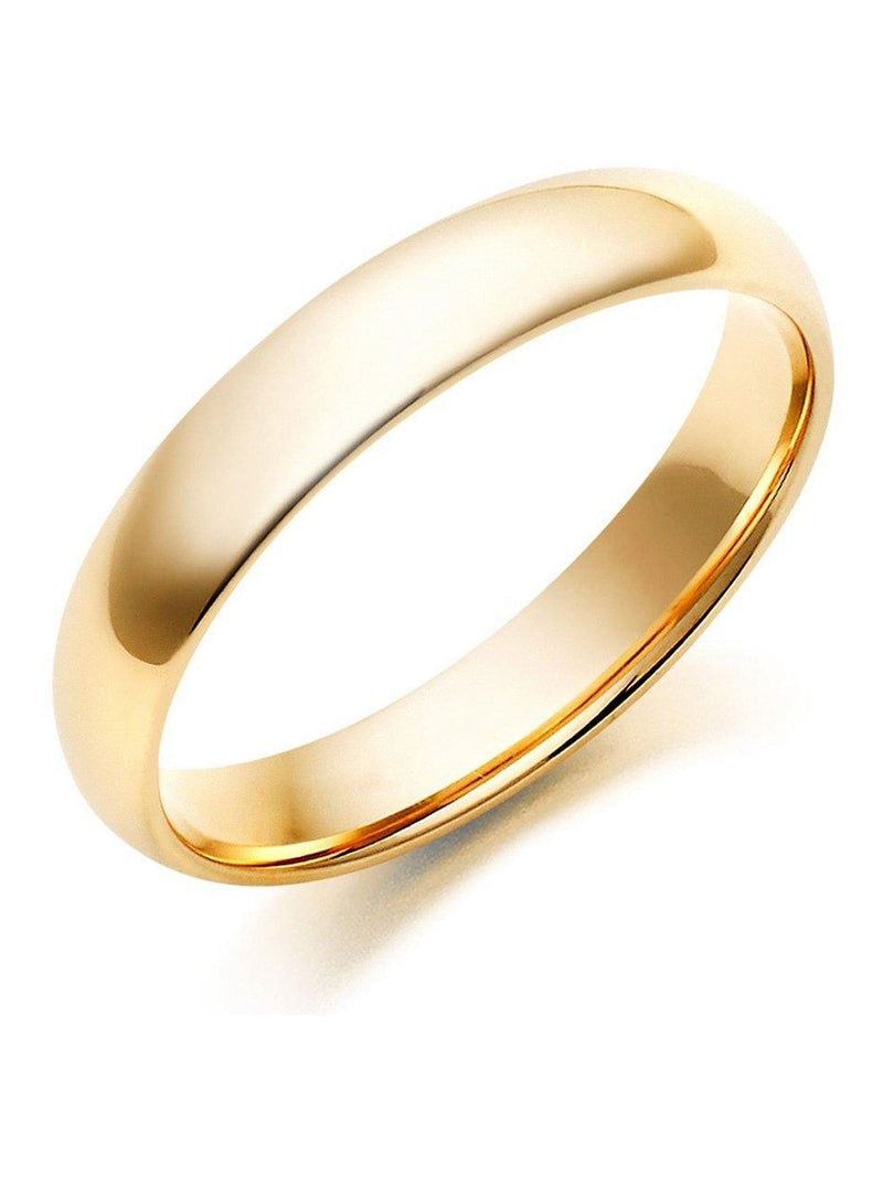Beaverbrooks 9ct yellow gold men's wedding ring 4mm width - British product