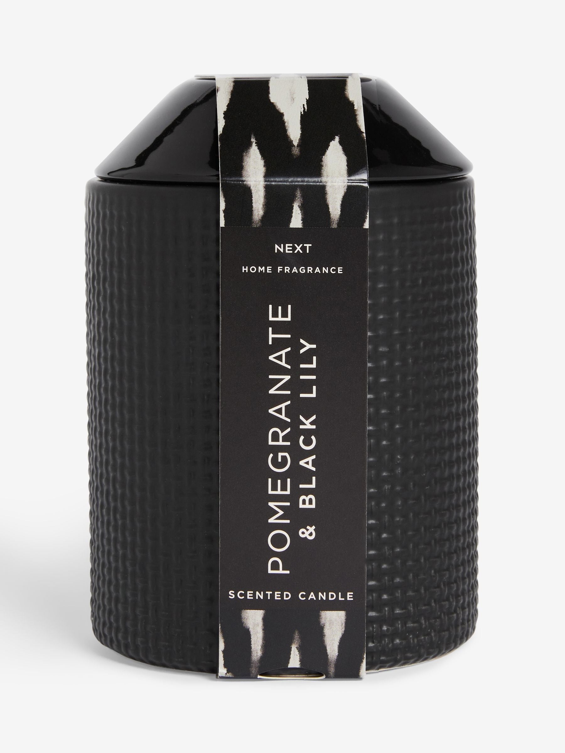 Pomegranate and Lily scented candle 14cm height, imported from the UK