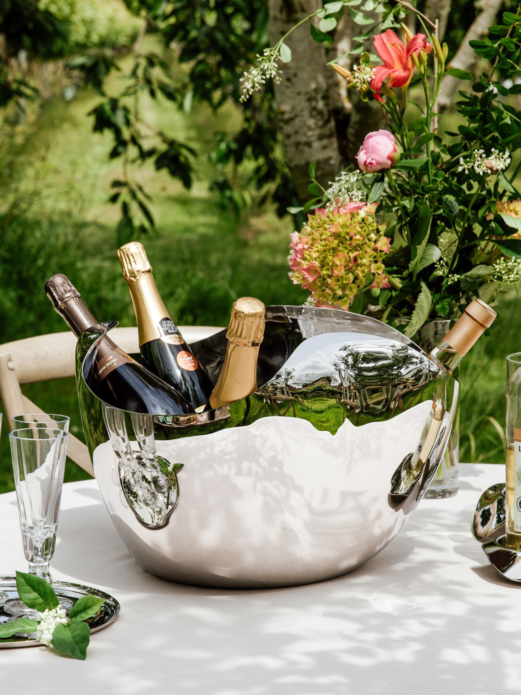 Robert Welch steel champagne bucket (British brand)