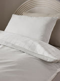 Stripe Supersoft duvet cover and pillowcase set (British brand)