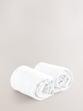 White 100% cotton jersey baby fitted sheets 2 pack, imported from the UK