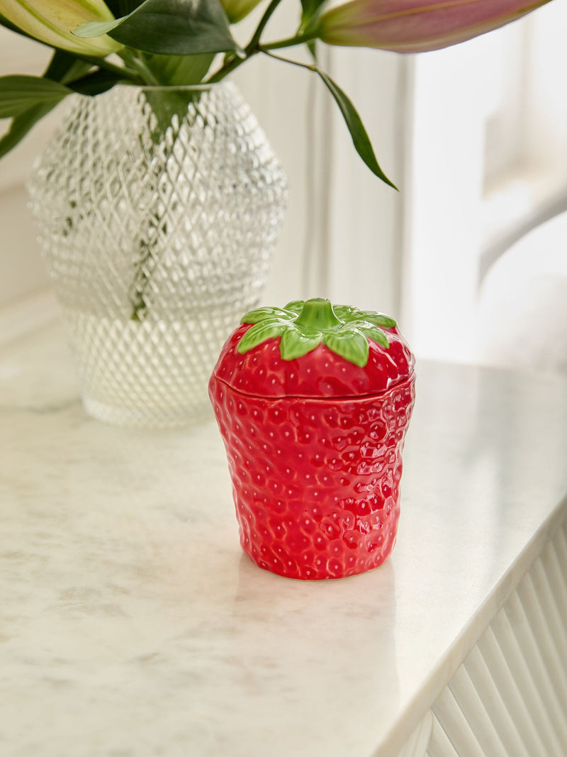 Strawberries & Cream Fruity Decorative Candle