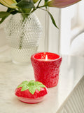 Strawberries & Cream Fruity Decorative Candle