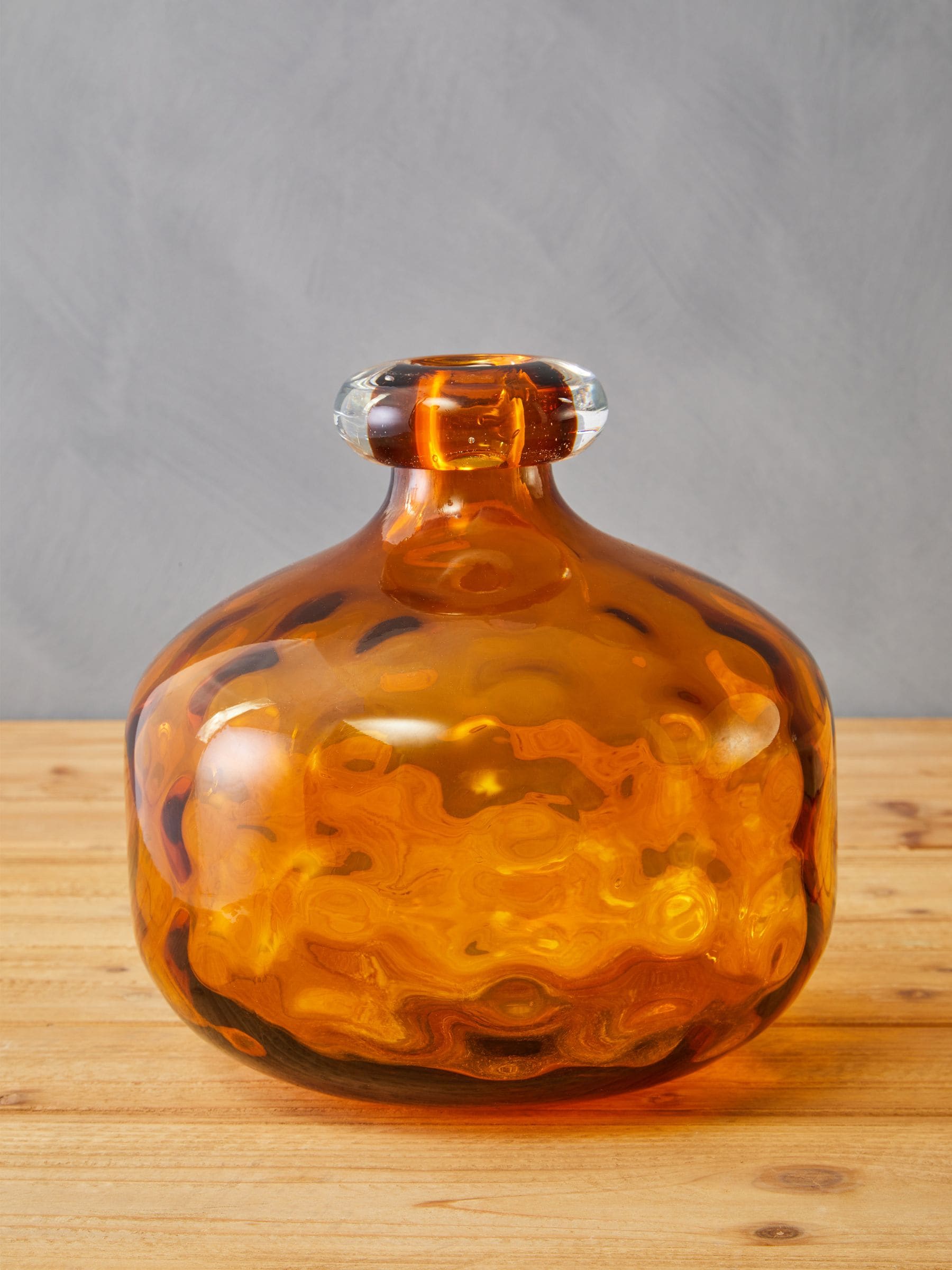 Fifty Five South amber huda tall glass bottle vase 34cm - British product