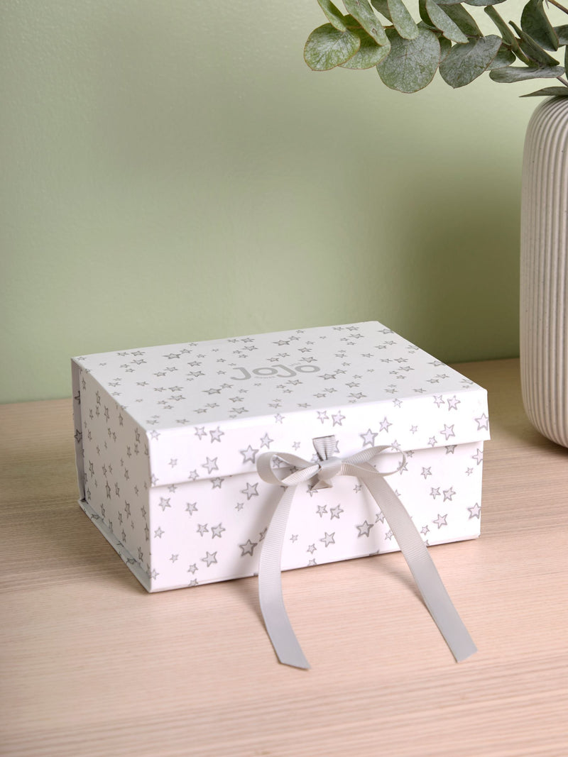 JoJo Maman Bébé Grey Star Small Gift Box
