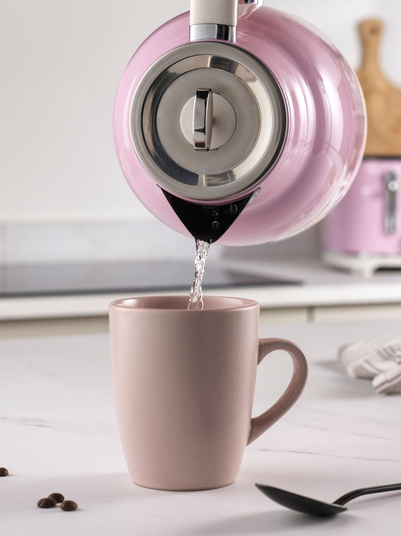 Salter Pink Retro Rapid Boil Kettle 1.7L (British brand)