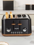 Salter Black Toronto 4 slice toaster (British brand)