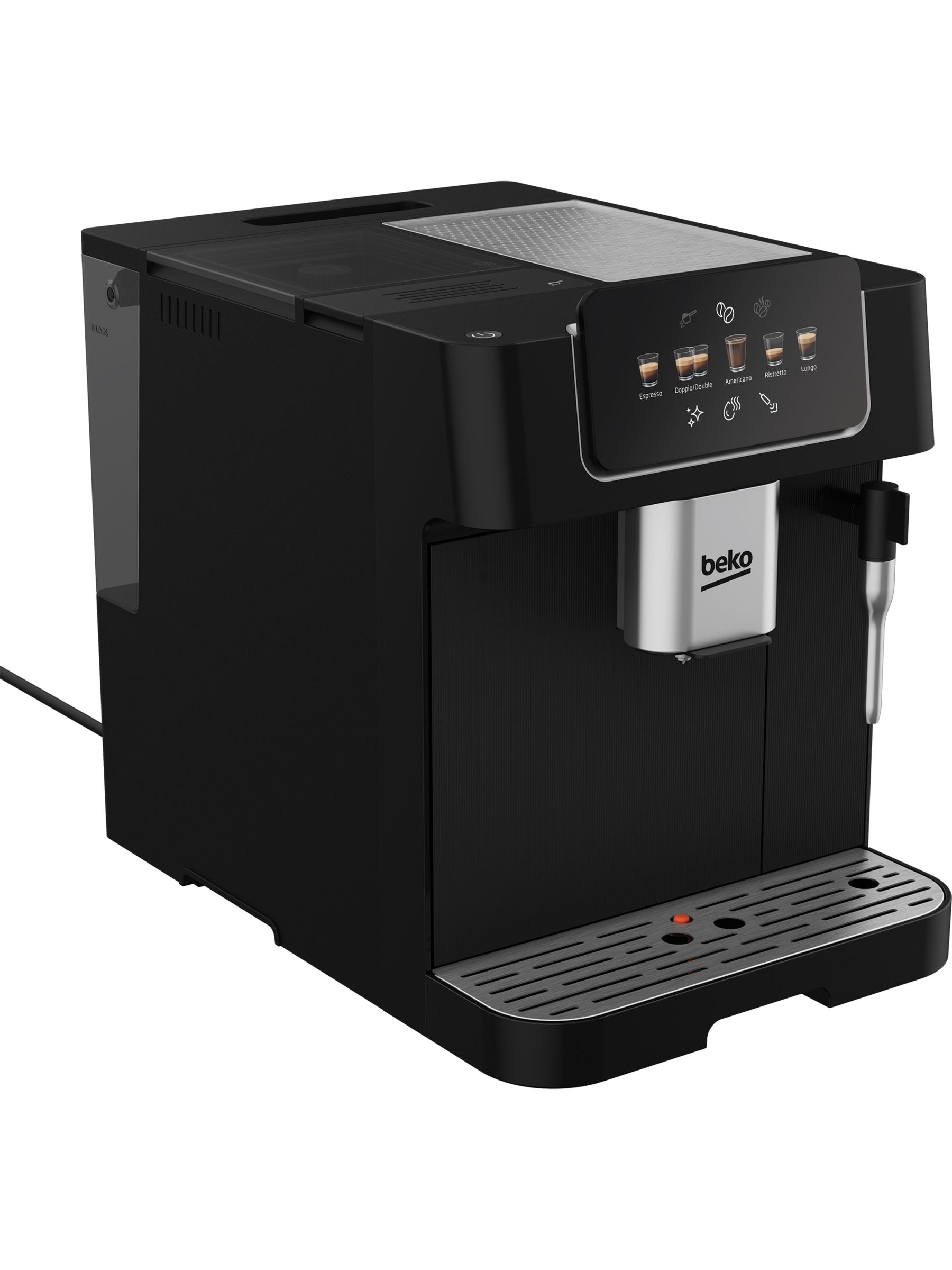 Beko Black Caffe Experto With Steam Wand Coffee Machine