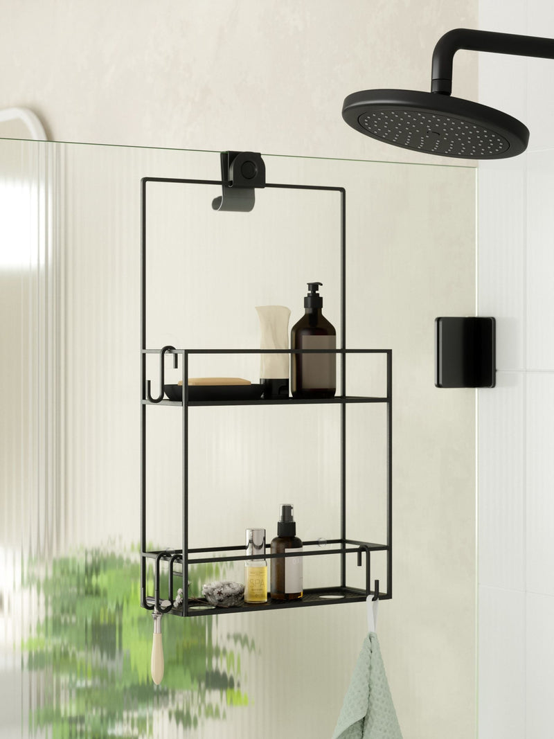 Umbra Black Cubiko Shower Caddy