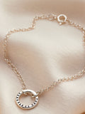 Personalised Mini Message Bracelet by Posh Totty Designs