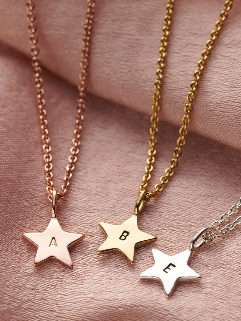 Personalised Bright Star Necklace by Posh Totty Designs