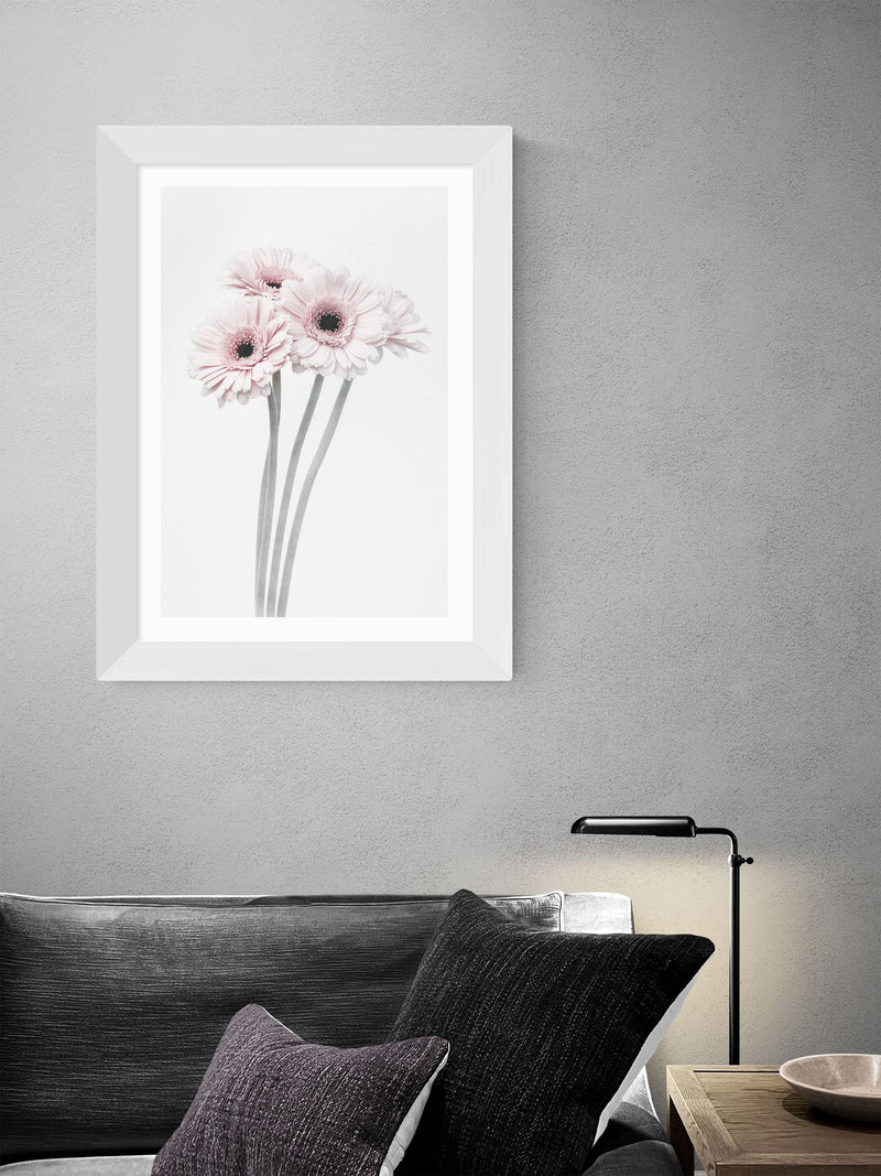 East End Prints White Gerbera Daisy Framed Art Print