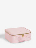 Makeup bag with removable LED mirror and adjustable dividers, UK version