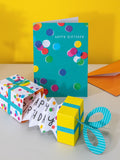 Hallmark 3D pop-up birthday card with gift box design, UK version