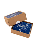 Hallmark Blue Thank You Cards with Foil Script Design 40 Pack