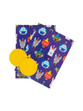 Hallmark Multi Gift Wrap 6 Sheets 6 Tags 3 Fun Designs Set