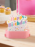 Hallmark 3D pop-up birthday card with colourful banner design, UK version
