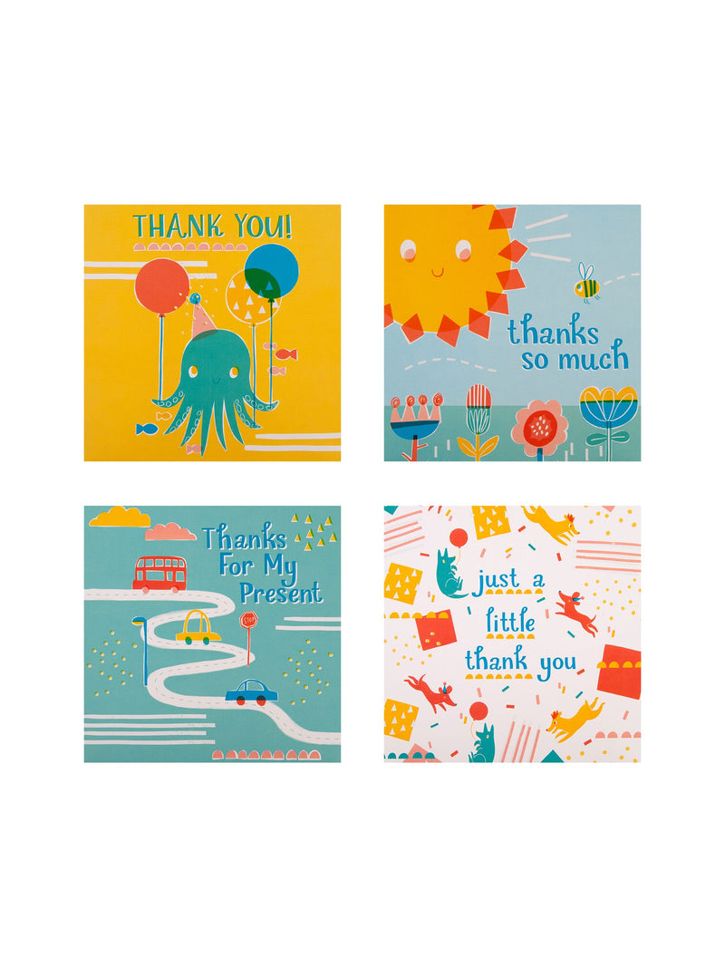 Hallmark 20 Pack Multi Kids Thank You Cards In 4 Cute Designs
