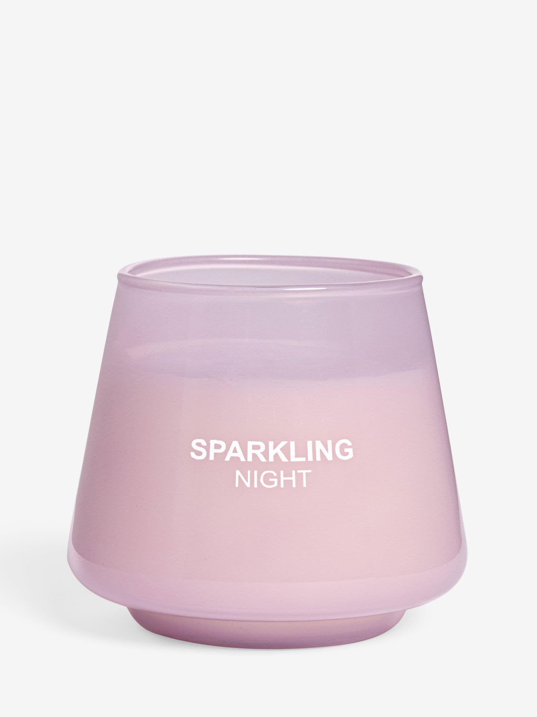 Lilac Cherry and White Musk Pastels Sparkling Night candle, UK version