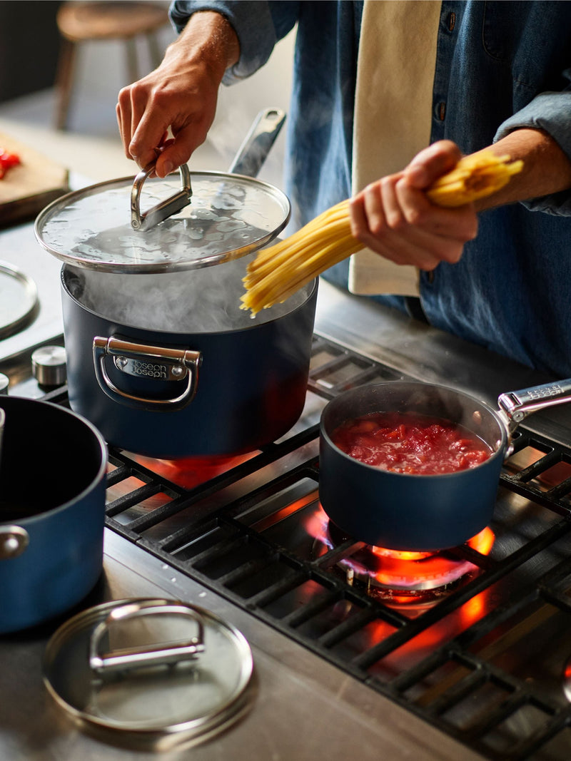 Joseph Joseph Midnight Blue Space Folding Handle Ceramic Nonstick Saucepan 15cm, UK version