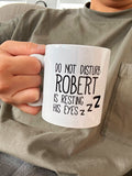 Personalised Resting Eyes Mug by Solesmith