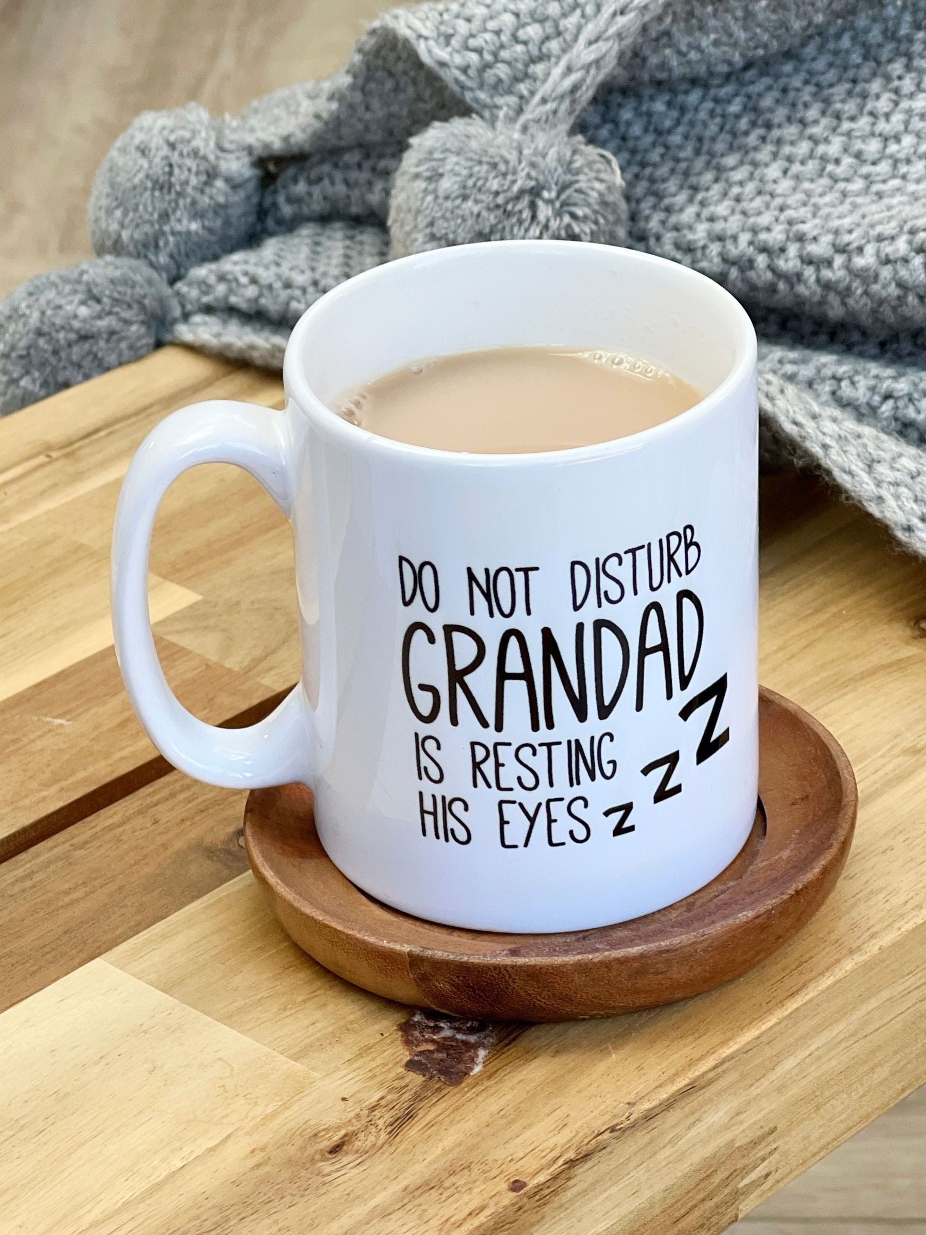 Personalised Resting Eyes Mug by Solesmith