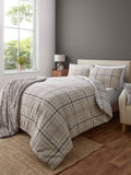 Catherine Lansfield Kelso Check Reversible Duvet Cover Set - British product
