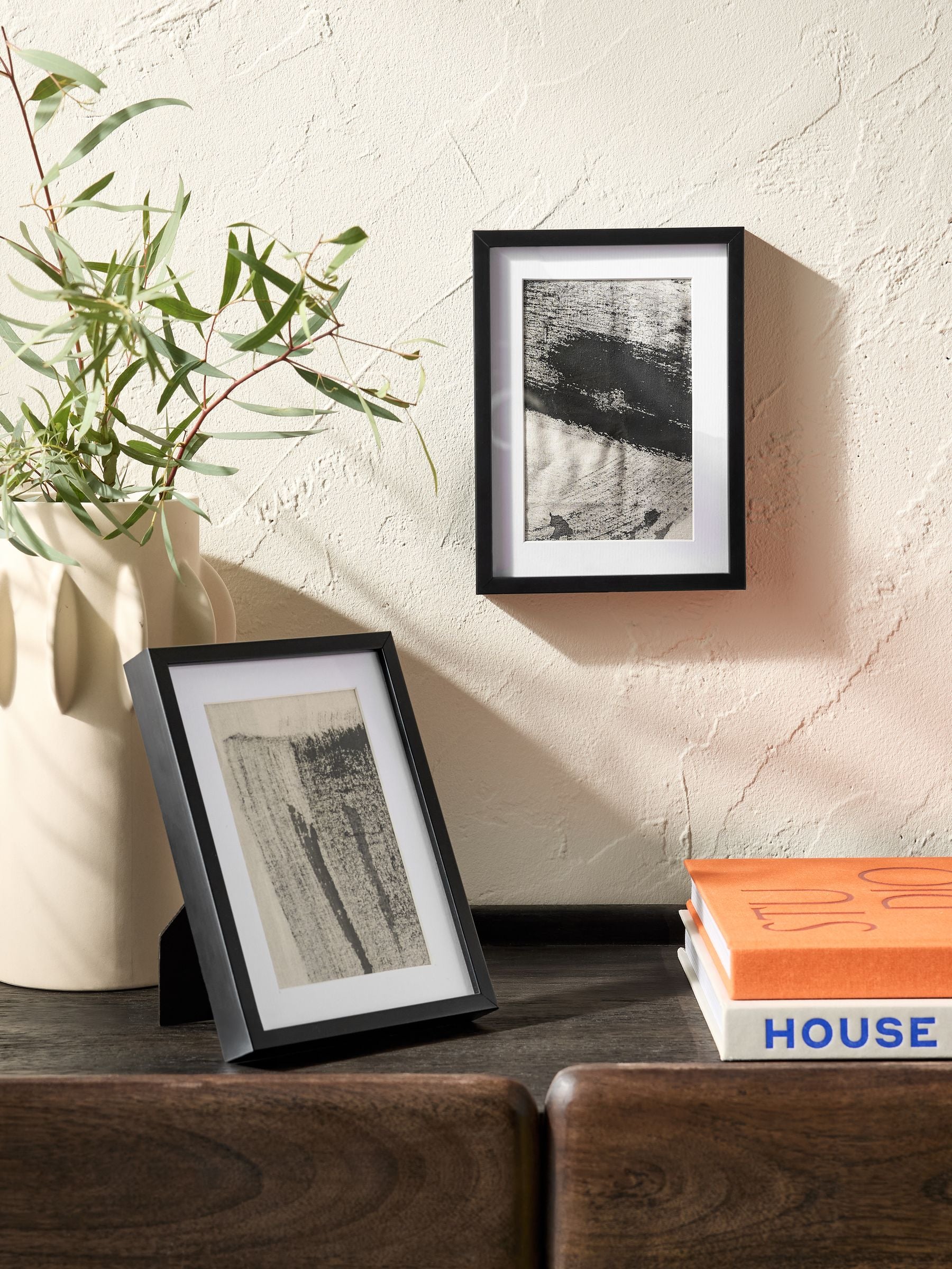 Hadley black photo frames set of two (British brand)