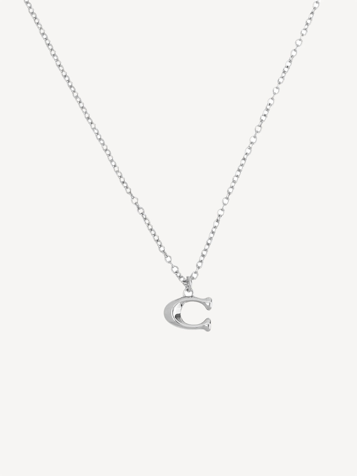 COACH Silver Signature C Starter Necklace - British product