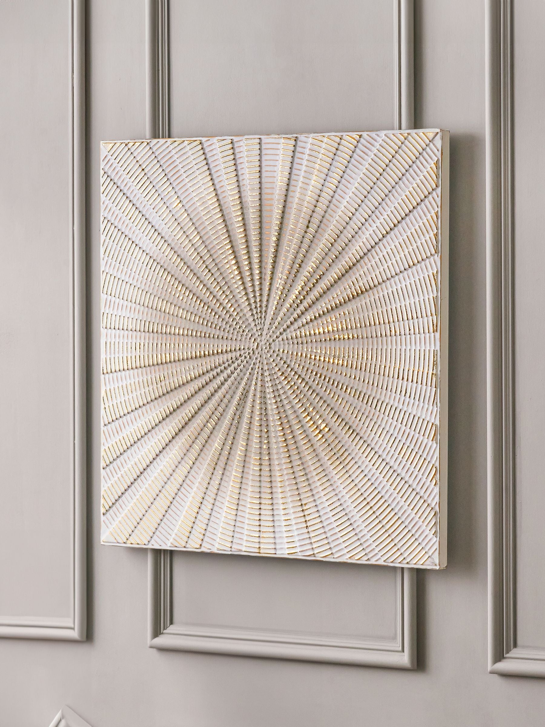 Pacific Gold Metal Starburst Wall Art