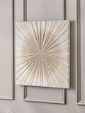 Pacific Gold Metal Starburst Wall Art