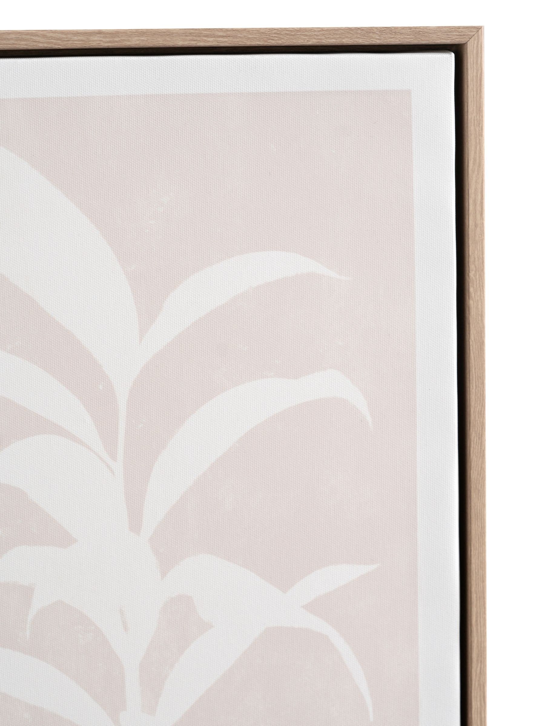 Pacific Natural leaf print framed canvas set, 50x35x4cm, imported from the UK