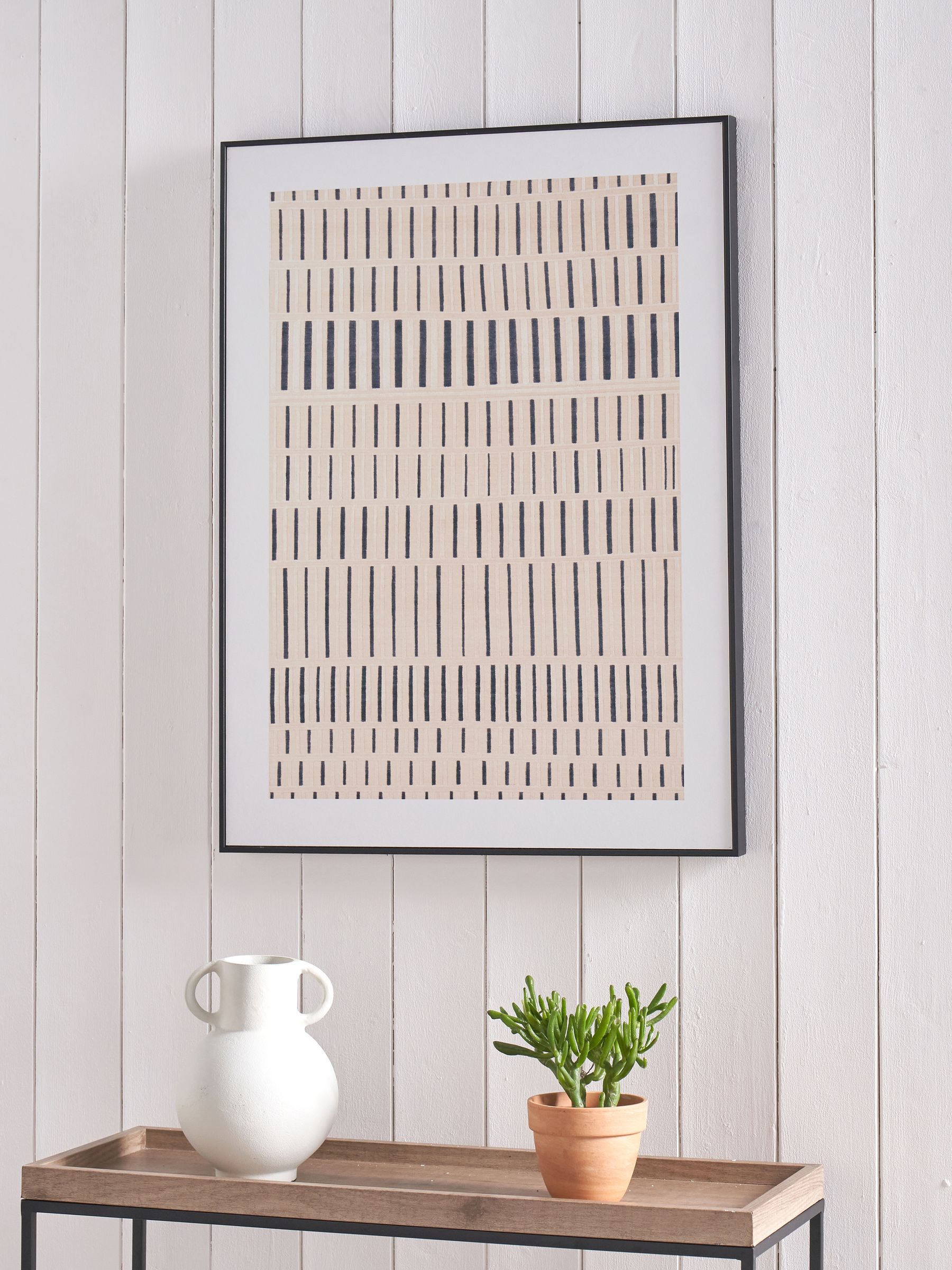 Black striped canvas frame 80cm x 60cm, imported from the UK
