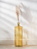 Pacific amber glass bottle tall vase 75cm, imported from the UK