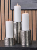 Pacific metal candle holder set of 3, imported from the UK
